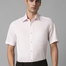 Louis Philippe Geometric Printed Classic Cotton Opaque Formal Shirt-image-14