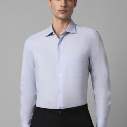 Louis Philippe Classic Self Design Textured Opaque Formal Shirt-image-5