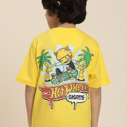 Kids Ville Boys Hot Wheels Printed Pure Cotton Relaxed Fit T-Shirt-image-60