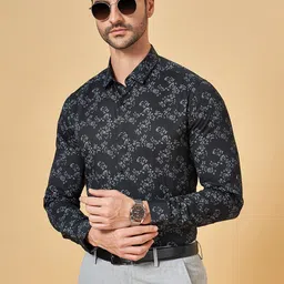 BYFORD by Pantaloons Slim Fit Floral Printed Cotton Opaque Shirt-image-30