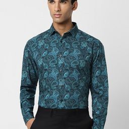 V Dot Ethnic Motifs Printed Formal Shirt-image-53