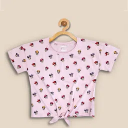 Kids Ville Mickey & Friends Printed Tshirt For Kids Girls-image-9