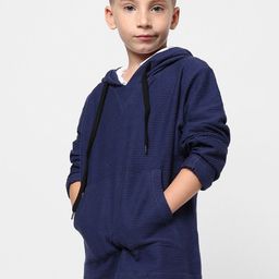 Instafab Boys Ribbed Hooded Cotton Sweatshirt-image-25