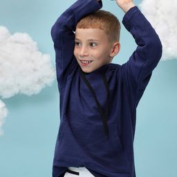 Instafab Boys Self Design Hooded Cotton Sweatshirt-21