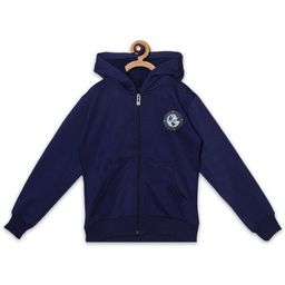 Fashionable Girls Hooded Applique Sweatshirt-image-90