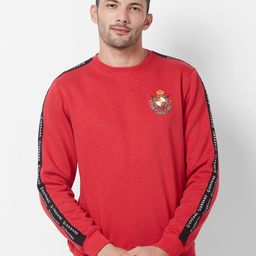 GIORDANO Round Neck Applique Sweatshirt-image-94