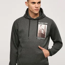 Pepe Jeans Graphic Printed Hooded Pure Cotton Sweatshirt-picture-50
