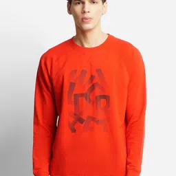 Wildcraft Men Red Printed Cotton Sweatshirt-image-94