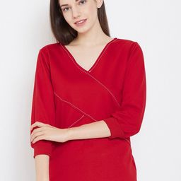BAESD V-Neck Fleece Sweatshirt-image-20