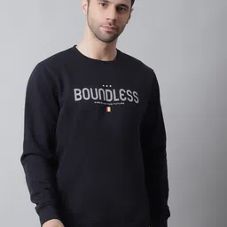 Rodamo Men Typhography  Printed Pullover Fleece Sweatshirt-picture-35