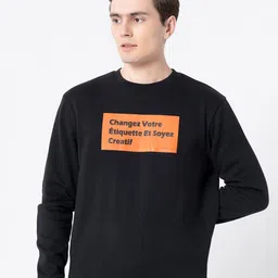 Red Tape Typography Printed Long Sleeves Pullover Sweatshirt-image-46
