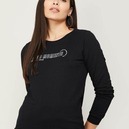 Fame Forever by Lifestyle Women Black Printed Sweatshirt-image-1