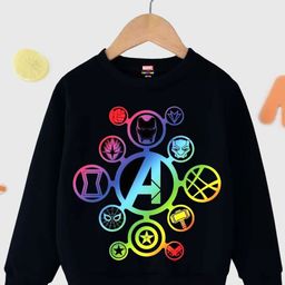 KUCHIPOO Kids Avengers Printed Fleece Pullover Sweatshirt-14