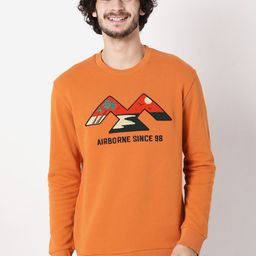 Mufti Men Printed Pure Cotton Sweatshirt-image-30