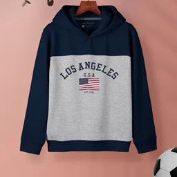 HELLCAT Girls Colourblocked Hooded Pullover Sweatshirt-image-59