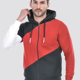 Numero Uno Men Colourblocked Hooded Sweatshirt-image-46
