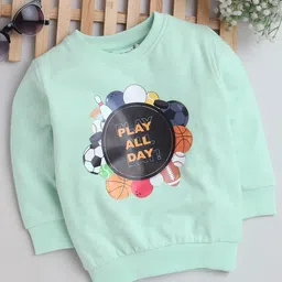 BUMZEE Infants Boys Graphic Printed Ribbed Cotton Pullover Sweatshirt-image-51