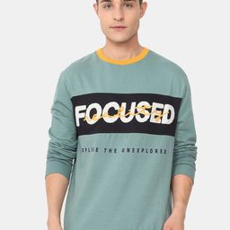 ARDEUR Men Green Printed Sweatshirt-image-24