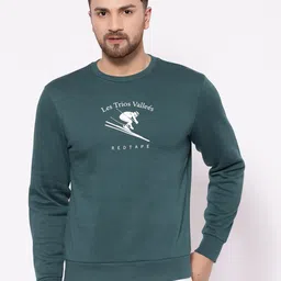 Red Tape Men Green Printed Sweatshirt-image-21