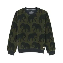 Status Quo Boys Conversational Printed Cotton Pullover-picture-14