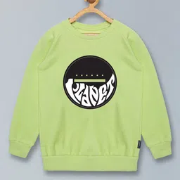 KiddoPanti Boys Lime Green Printed Sweatshirt-image-56
