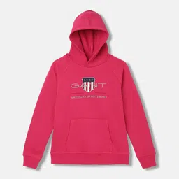 GANT Boys Graphic Embroidered Hooded Pullover Sweatshirt-image-84
