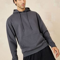 Styli Men Relaxed Fit Fleece Hoodie with Kangaroo Pocket-image-64
