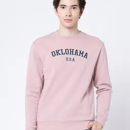 Red Tape Typography Printed Pullover-image-87