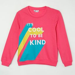 Fame Forever by Lifestyle Girls Pink Printed Sweatshirt-image-76
