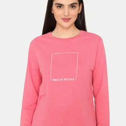 Zivame Typography Printed Pullover Sweatshirt-image-83