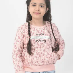 Crimsoune Club Girls Printed Sweatshirt-image-76