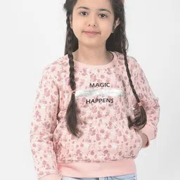 Crimsoune Club Girls Printed Sweatshirt-image-77