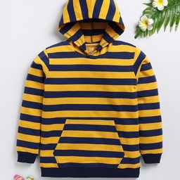 Toonyport Kids Striped Hooded Sweatshirt-image-59