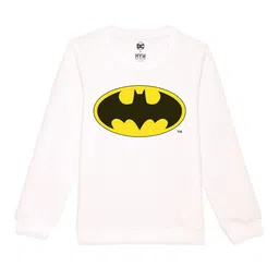 DC by Wear Your Mind Unisex Kids White Printed Sweatshirt-image-94