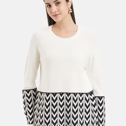 Kazo Geometric Printed Pullover Sweatshirt-image-63