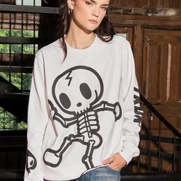 Bonkers Corner Graphic Printed Cotton Sweatshirt-image-25