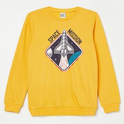 Fame Forever by Lifestyle Boys Yellow Printed Sweatshirt-image-54