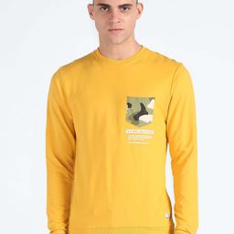 Flying Machine Round Neck Pure Cotton Sweatshirt-image-64