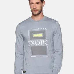 SHOWOFF Men Blue Printed Cotton Sweatshirt-image-28