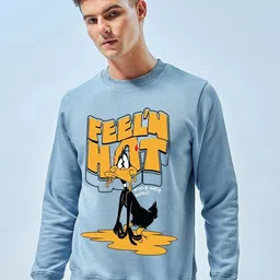 Bewakoof Official Looney Tunes Merchandise Feel'n Hot Graphic Printed Oversized Sweatshirt-image-93