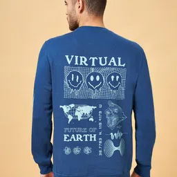 Urban Ranger by pantaloons Typography Printed Cotton Sweatshirt-picture-31