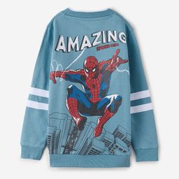 The Souled Store Boys Spider-Man Printed Pure Cotton Pullover-image-20