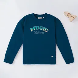 Ed-a-Mamma Girls Navy Blue Printed Sweatshirt-image-29