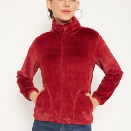Madame Mock Collar Cotton Front-Open Sweatshirt-5