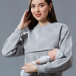 True Shape Women Printed Round Neck Sweatshirt-picture-19