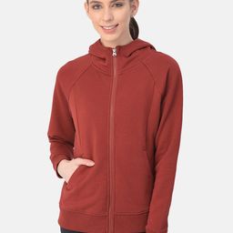 Woodland Women Rust Hooded Sweatshirt-image-65