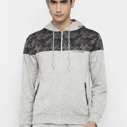 OFF LIMITS Men Grey Melange Abstract Printed Sweatshirt-image-20