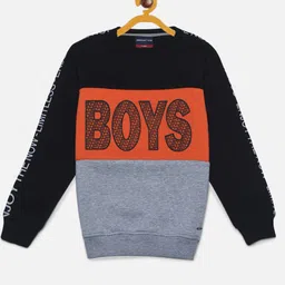 Crimsoune Club Boys Colourblocked Cotton Sweatshirt-picture-7