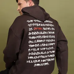 HIGHLANDER Typography Printed Hooded Pullover Sweatshirt-picture-13