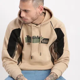 SHOWOFF Printed Cotton Hooded Pullover Sweatshirt-image-63